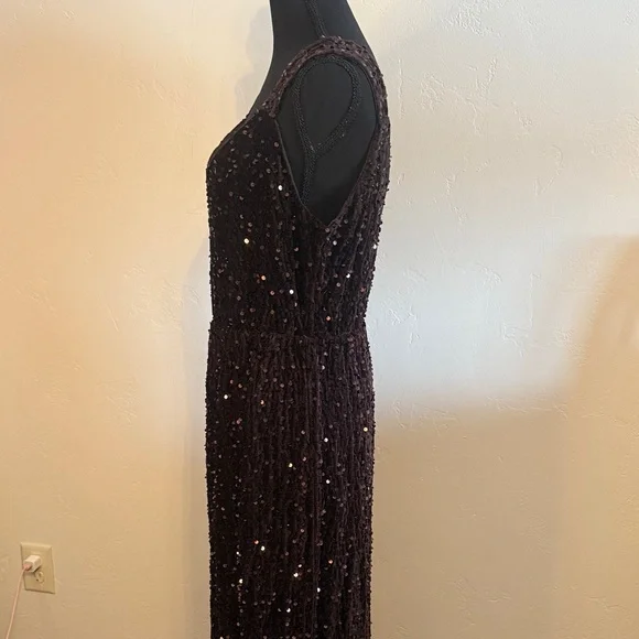 Baltic Born Sequin Maxi Dress in Deep Brown - Picture 6 of 10